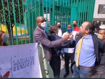 Estos son los nexos con la derecha de René Bolio, exhibido como racista por López Obrador