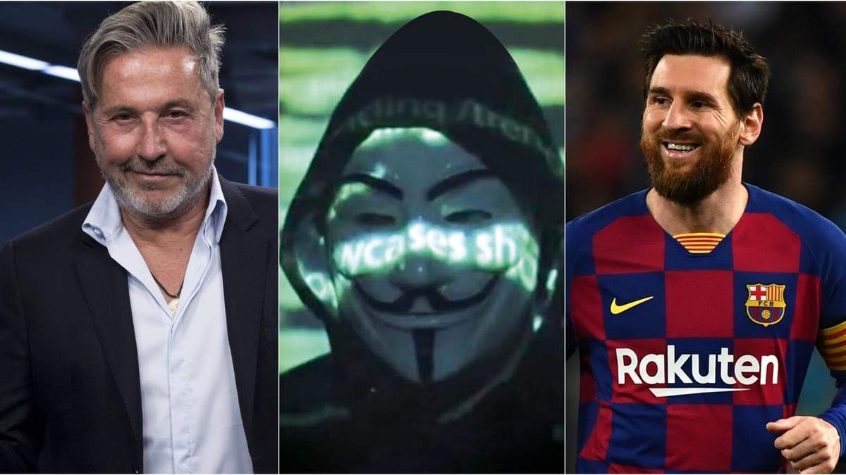 Ricardo Montaner, Anonymous, Lionel Messi. Fuente: (Twitter)