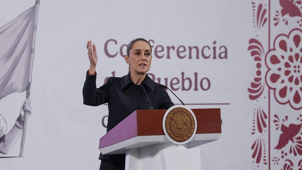 La presidenta Claudia Sheinbaum en la mañanera