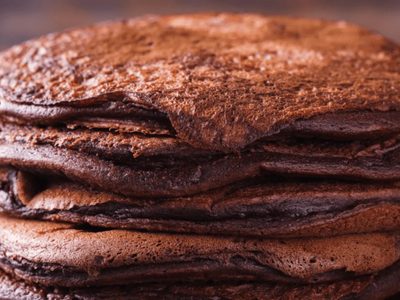 No tires el arroz que te sobró y hacete estos panqueques de chocolate sin harina súper deliciosos que son un 10