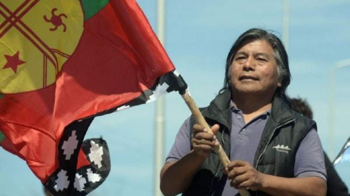 El coordinador de la Confederación Mapuche de Neuquén, Jorge Nahuel. Fuente: (Twitter)