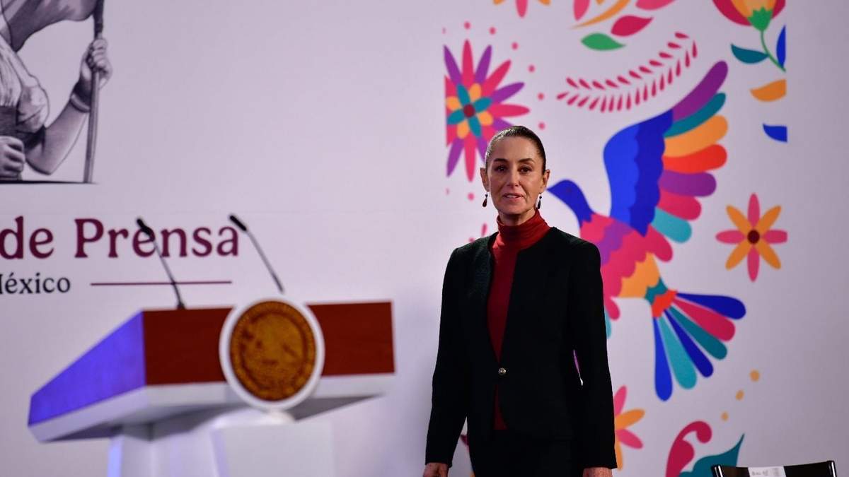 Claudia Sheinbaum en su conferencia del lunes