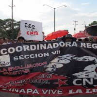 Continúan protestas de la CNTE en Chiapas y Oaxaca