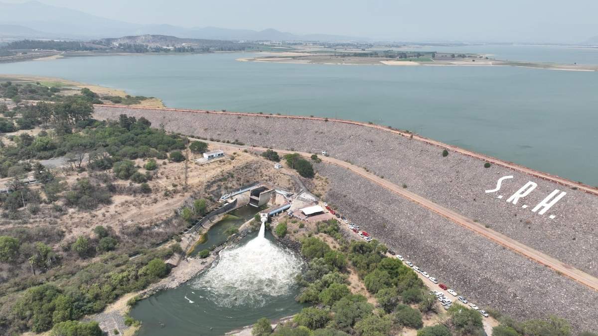 La presa Solís en Acámbaro, Guanajuato
