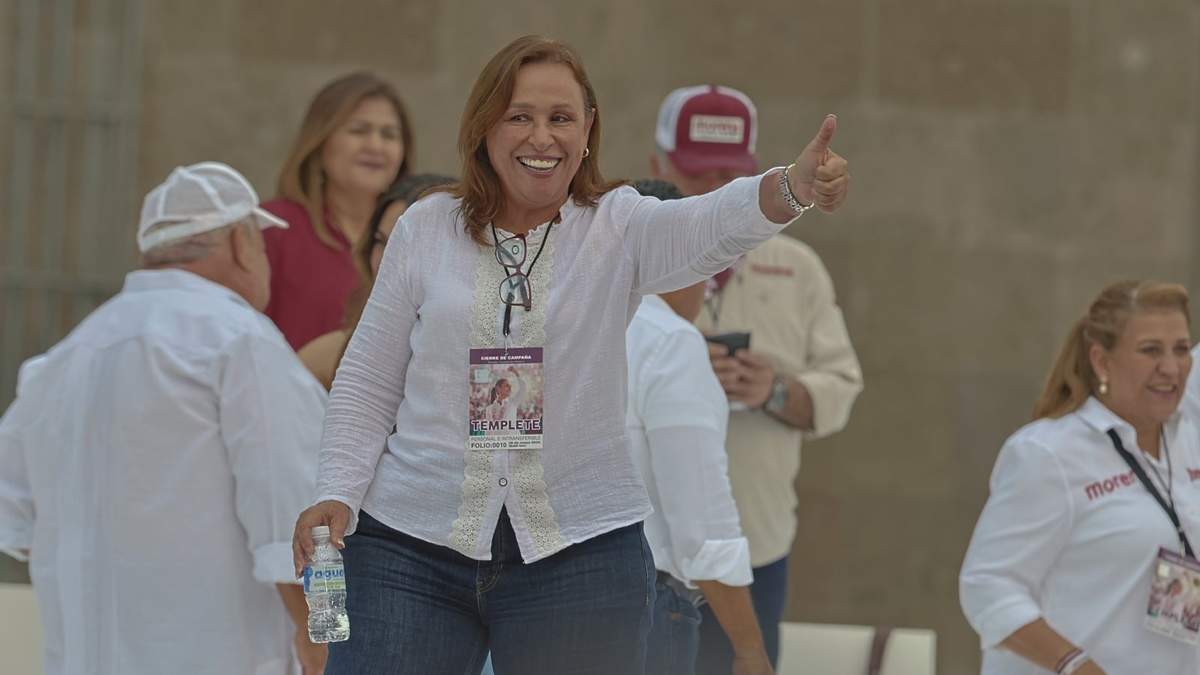 Rocío Nahle en el Zócalo