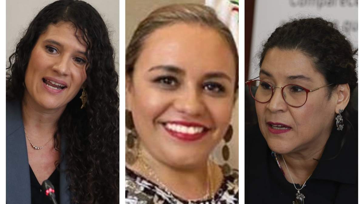Bertha Alcalde, Eréndira Cruzvillegas y Lenia Batres