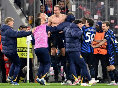 Inter de Milán se impone 2-1 al Bayern Múnich en la ida de cuartos de final de la Champions League