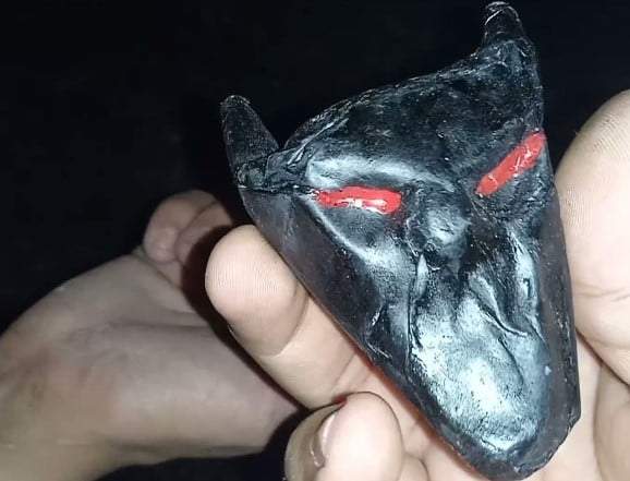 Cuete llamado “cara de diablo”