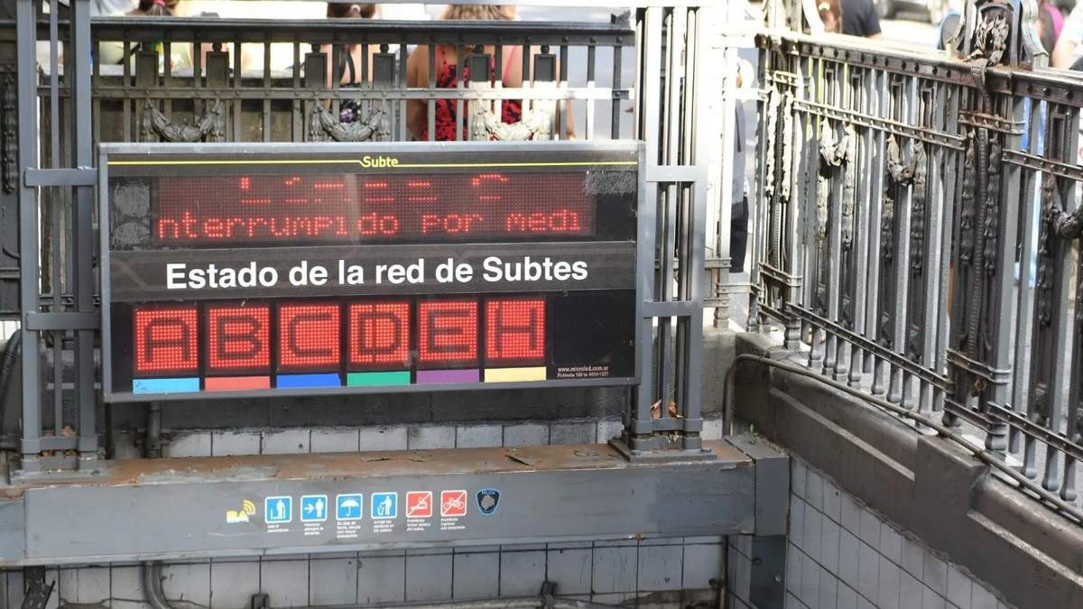El paro de subte será durante toda la jornada. Fuente: (X)