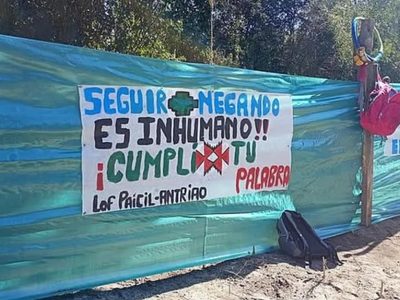 Comunidad mapuche exigió que se concrete la reubicación de 18 familias en Villa la Angostura