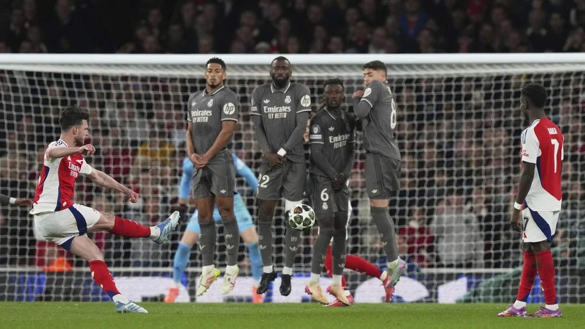 Arsenal vence 3-0 al Real Madrid en la ida de cuartos de final de la Champions League