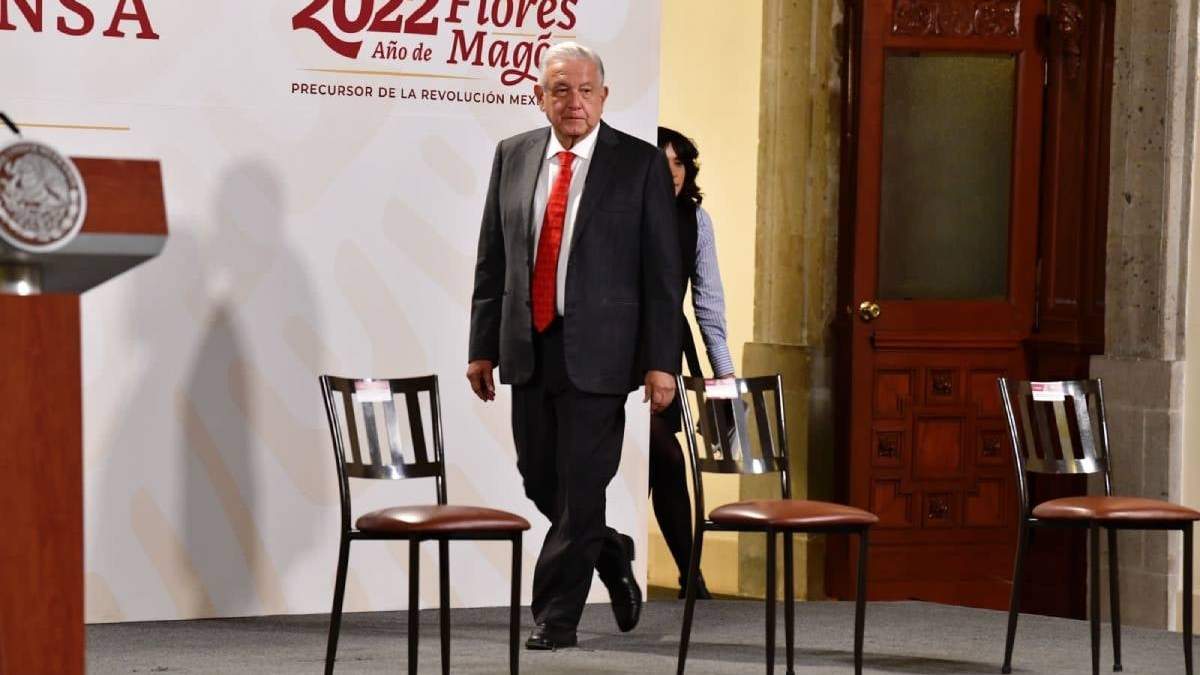 El presidente López Obrador en su conferencia
