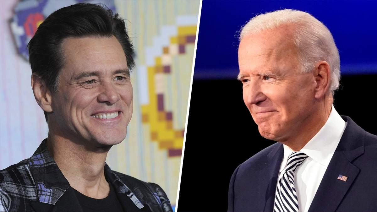 Jim Carrey y Joe Biden. Fuente: (Twitter)