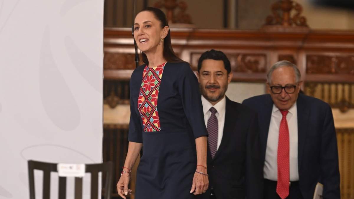 La presidenta Claudia Sheinbaum en la mañanera