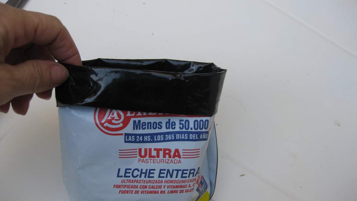 Sachet de yogur. Fuente: (X)