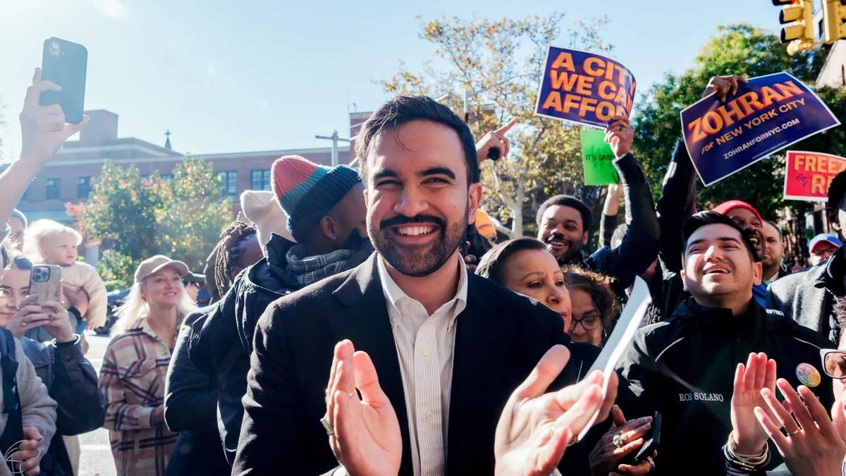 Zohran Mamdani, el ganador de los comicios y futuro alcalde de Nueva York.