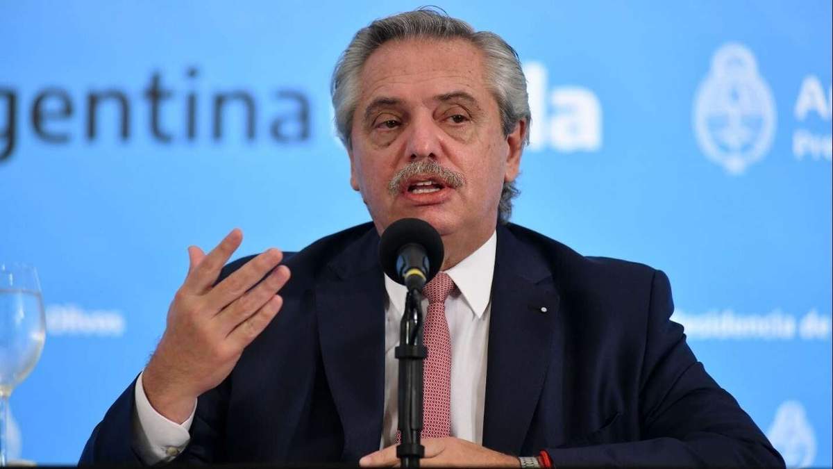 El presidente de la Nación, Alberto Fernández. Fuente: (Twitter)