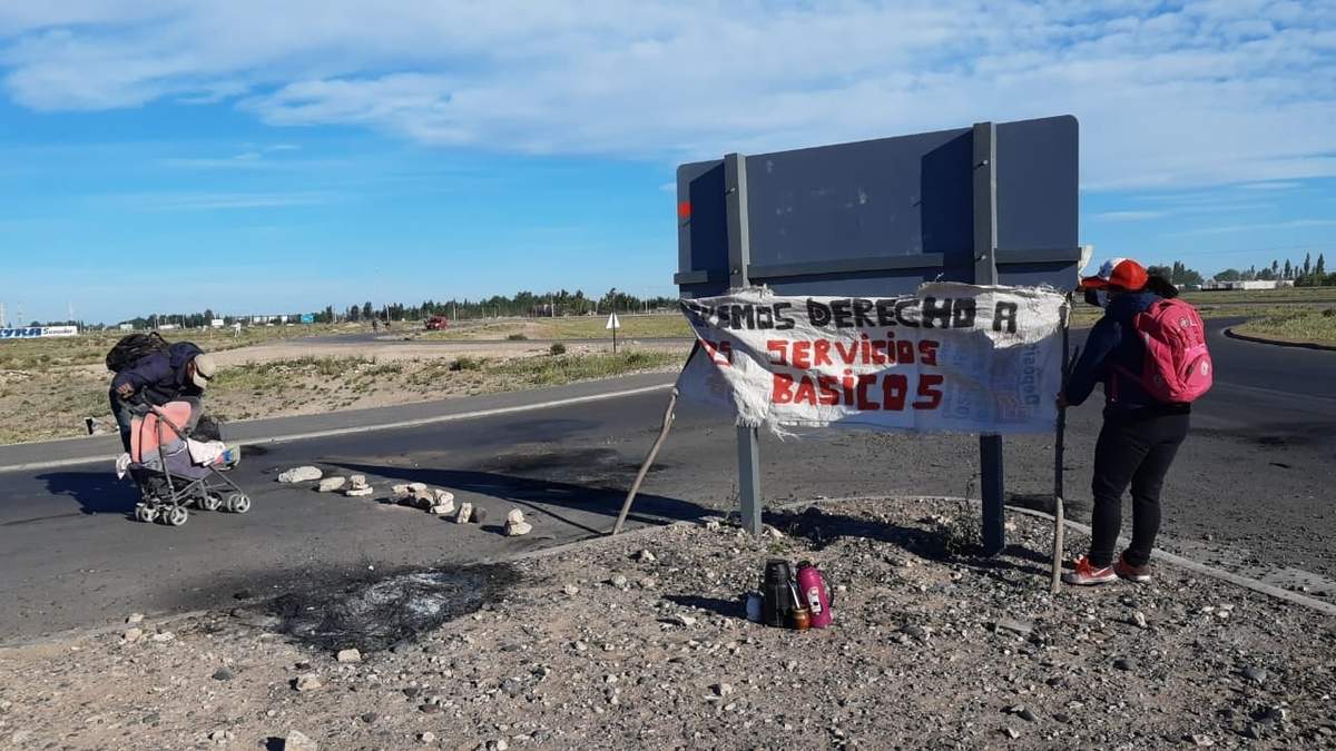 Corte en la ruta Casimiro Gómez. Fuente: (Twitter)