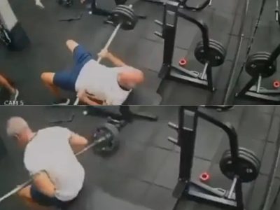 Muere hombre en gimnasio de Brasil; le cae barra encima del pecho (Video)