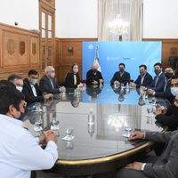 Darío Martínez participó de la reunión de candidatos neuquinos del Frente de Todos en Casa Rosada