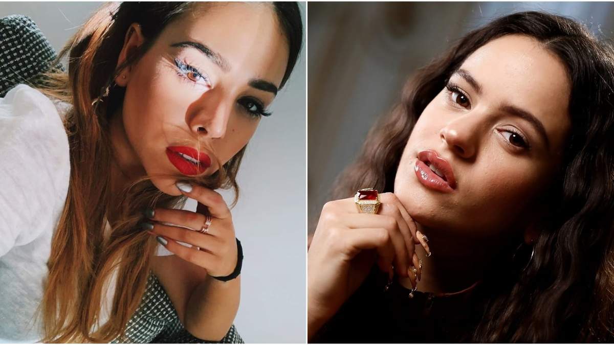 Danna Paola y Rosalía. Fuente: (Instagram)