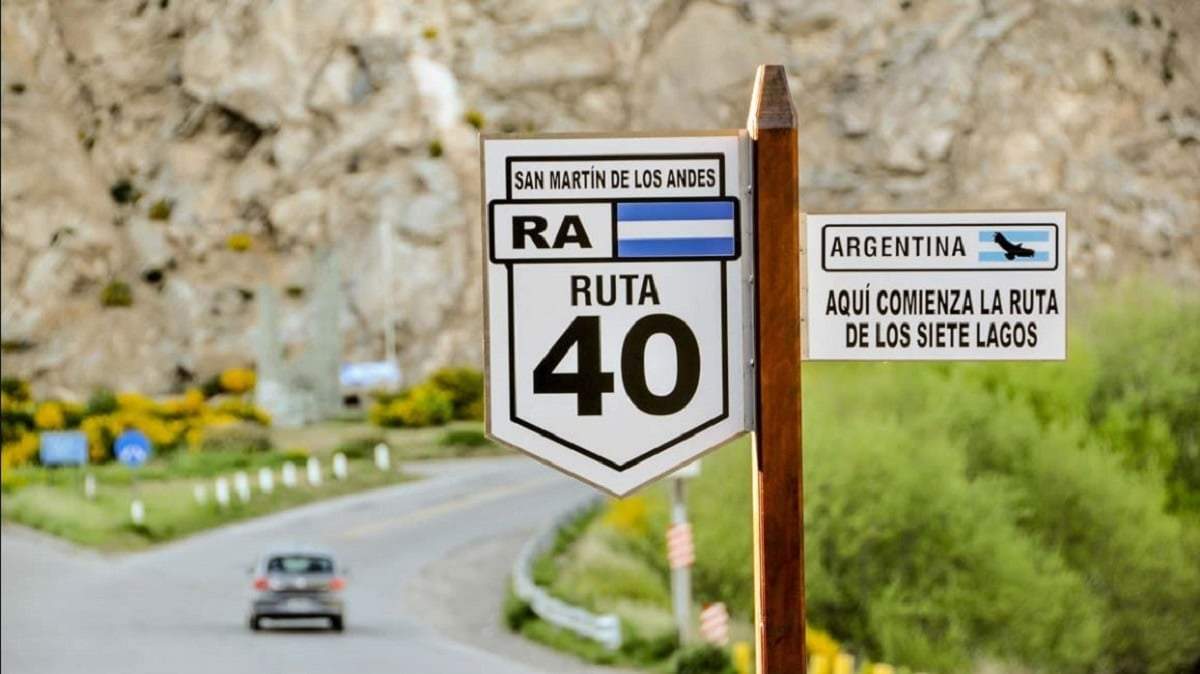 Ruta Nacional 40, en San Martín de los Andes. Fuente: (Radio 3 Patagonia)