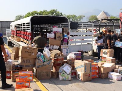 Aporta SSPT más de 10 toneladas de alimentos para familias afectadas por inundaciones en Tamaulipas