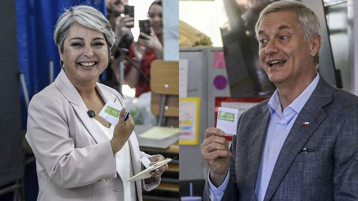 Jeannete Jara se impuso en Chile por escaso margen sobre José Antonio Kast y van a balotaje.