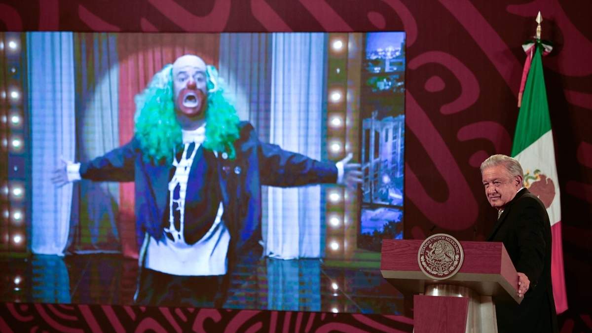El presidente presentó el video de Brozo en su conferencia