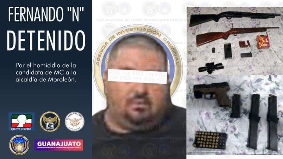 Fernando N, detenido como presunto responsable de matar a la candidata