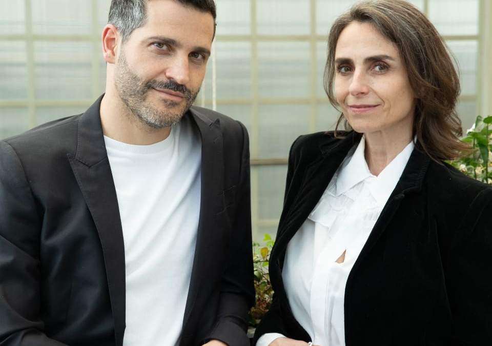 La curadora Tania Ragasol y el artista Erick Meyenberg