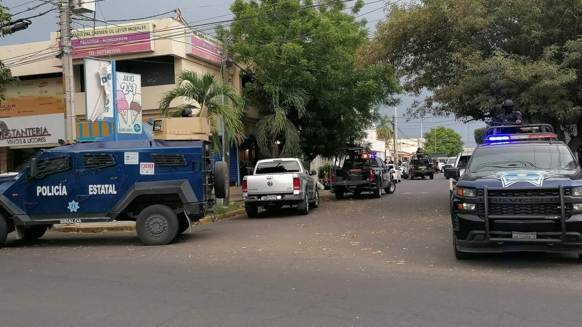 Un operativo policiaco en Culiacán, Sinaloa