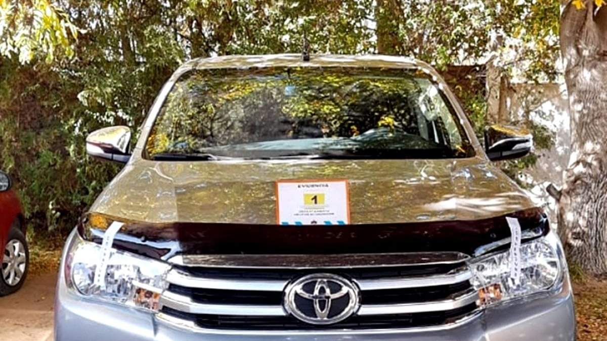 La Toyota Hilux, objeto de la estafa. Fuente: (Policía de Neuquén)