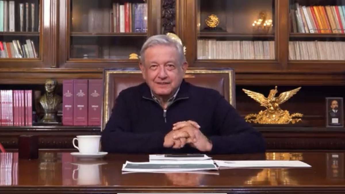 Mensaje de López Obrador para convocar a su evento en el Zócalo
