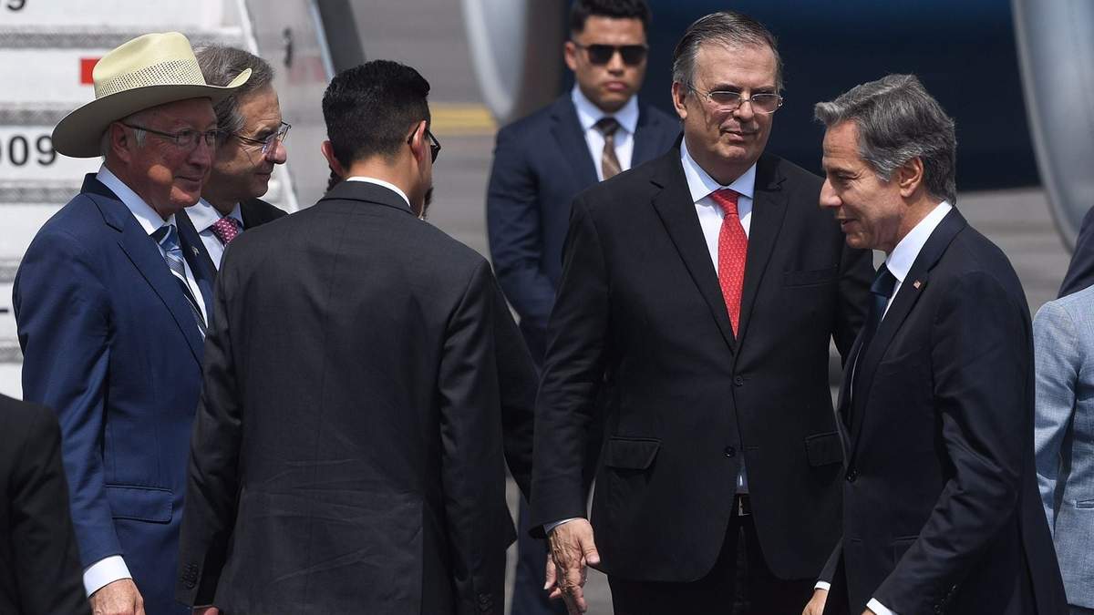 Ebrard recibe a Blinken