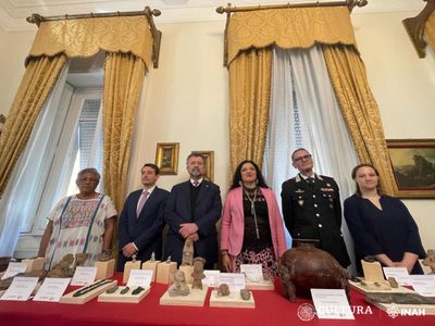 Repatriarán de Italia a México 43 piezas arqueológicas