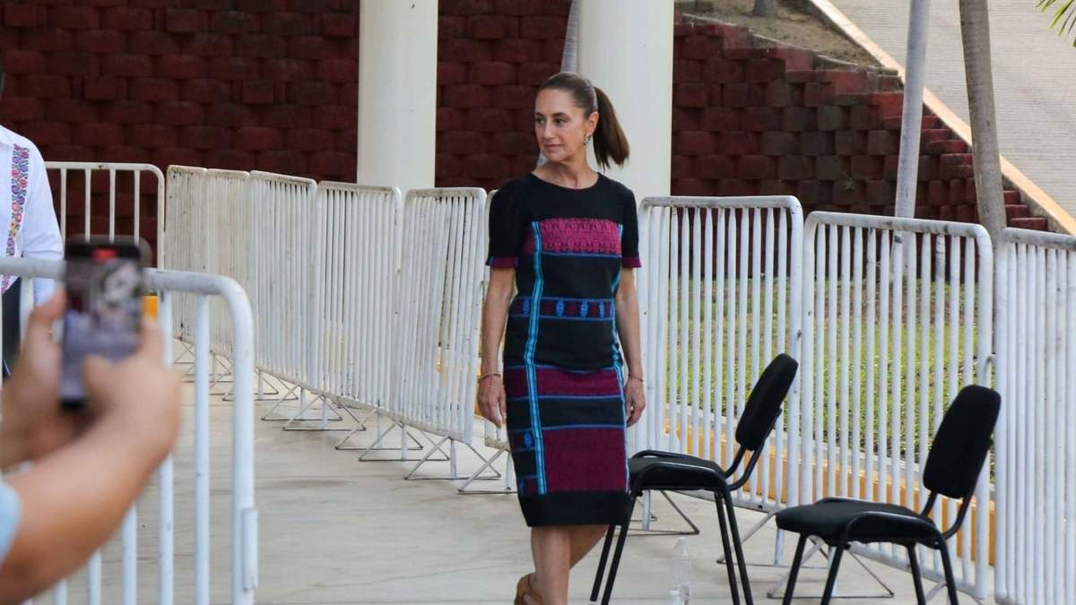 La pesidenta Claudia Sheinbaum en Acapulco
