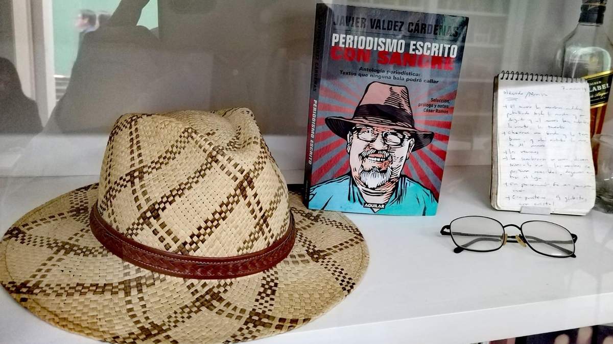 Memorial de Javier Valdez en la Casa Refugio Citlaltépetl