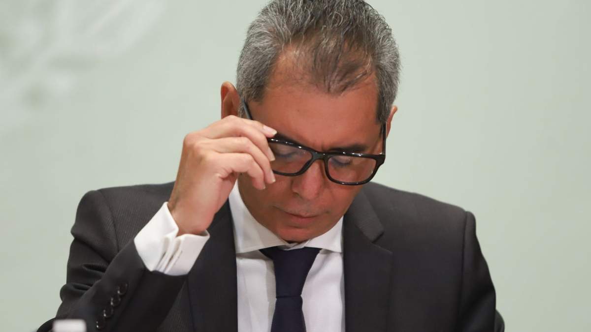 Edgar Amador, secretario de Hacienda, en octubre pasado, durante la presentación del informe sobre la Situación Económica, las Finanzas Públicas y la Deuda Pública durante el tercer trimestre