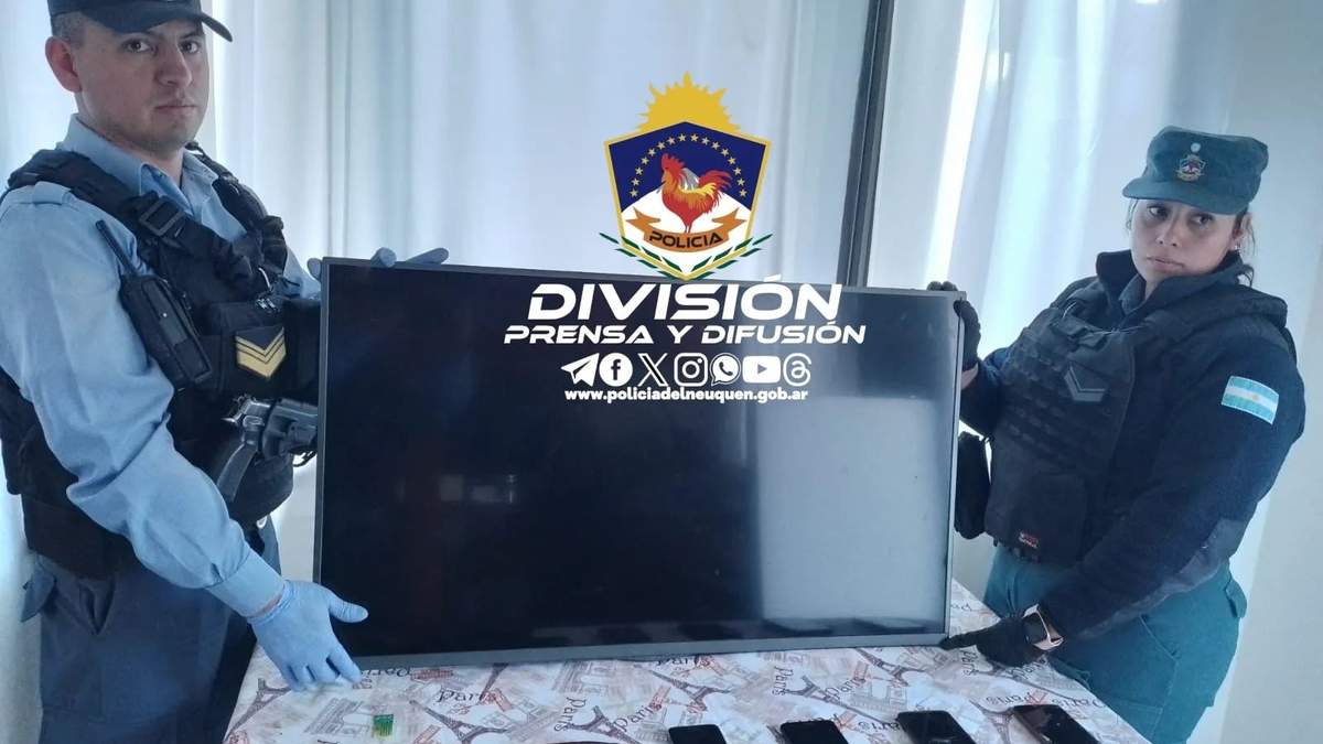 Elementos secuestrados. Fuente: (Policía de Neuquén)