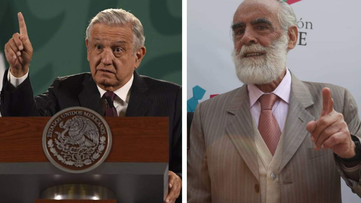 El presidente Andrés Manuel López Obrador y el panista Diego Fernández de Cevallos
