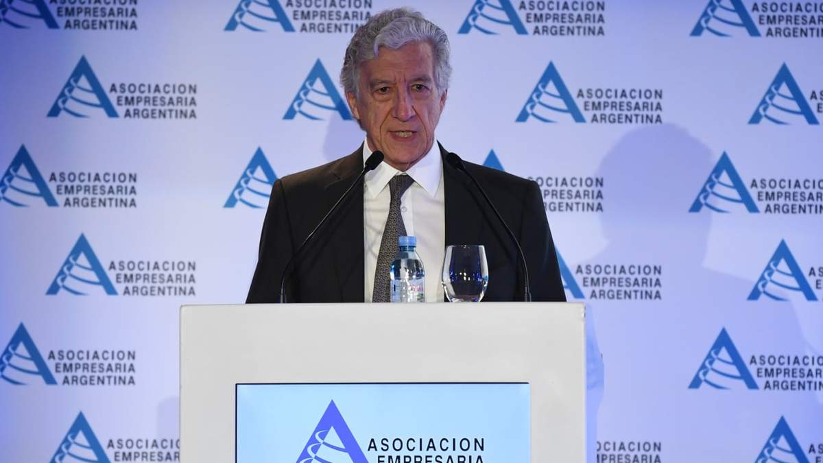 Jaime Campos, líder de la Asociación Empresaria Argentina. Fuente: (Twitter)
