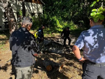 Preocupación por fogones mal apagados y rastros de Paint Ball en la Isla Huemul