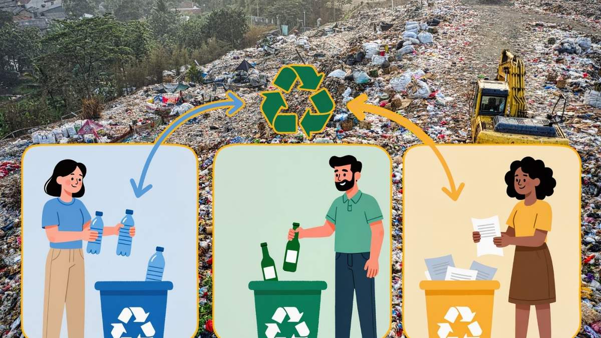 Separar residuos desde casa facilita el reciclaje y reduce desechos.