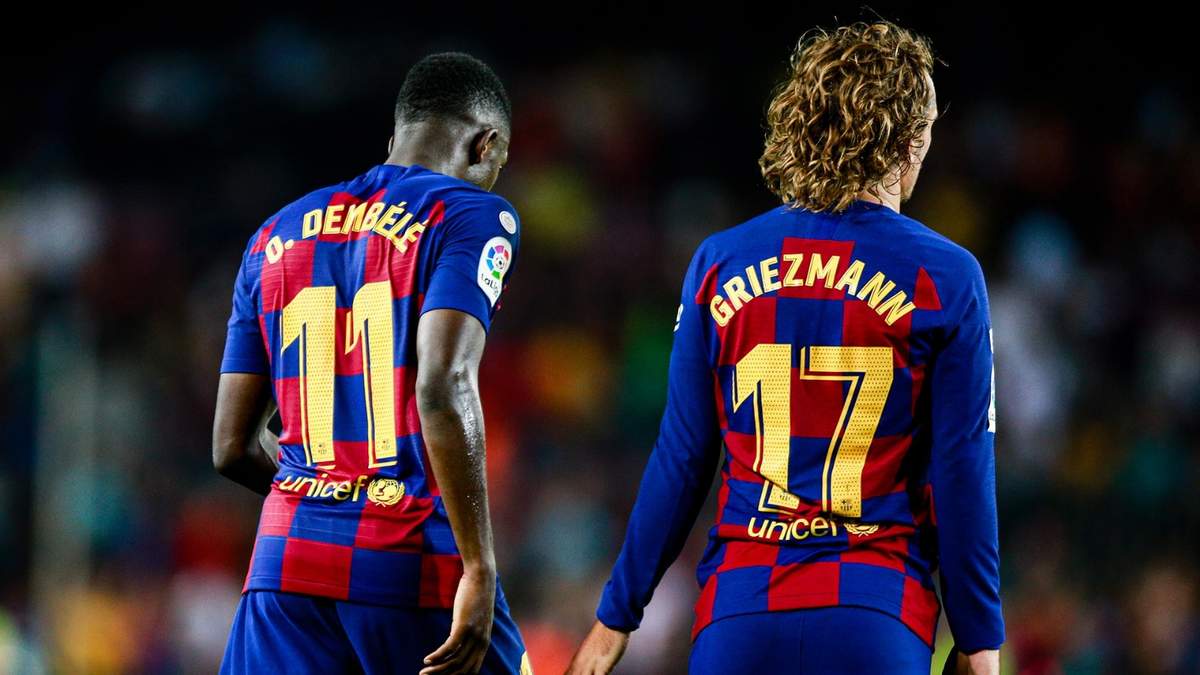 Dembelé con Griezmann. Fuente (Instagram)