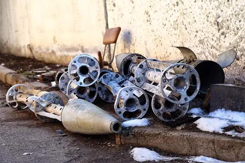En la imagen, restos de bombas de racimo en Ucrania