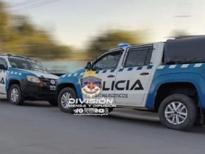Dos detenidos durante un allanamiento por narcomenudeo en Chos Malal