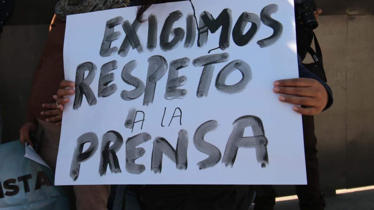 Protesta de periodistas