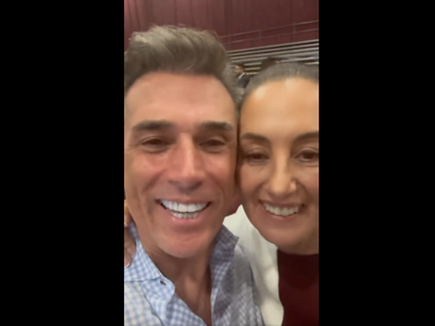 Sergio Mayer publica video para agradecer a Sheinbaum... y lo tunden en redes