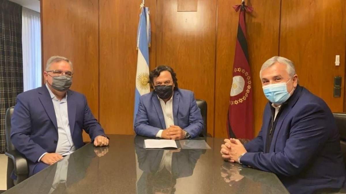 Raúl Jalil, Gustavo Sáenz y Gerardo Morales, los gobernadores de Catamarca, Salta y Jujuy. Fuente: (Twitter)